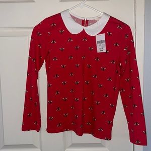 Forever 21 Girls Red Bee Shirt - Size: 13/14